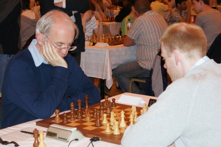 Paul Cumbers (right) against FM Peter Sowray